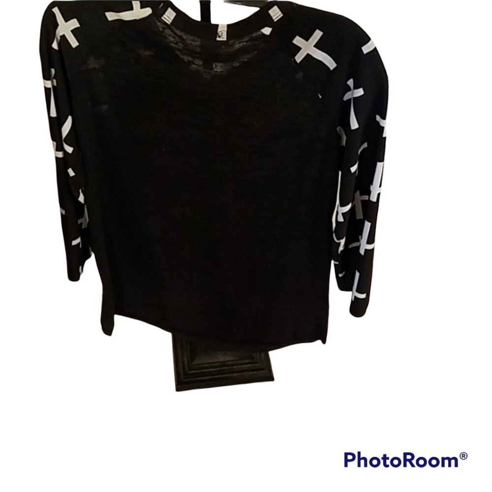 Giddy Up Glamour Top Leggings Set Cross Print Black White Aztec